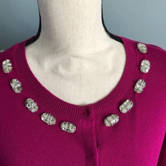 DKNY Fuschia cardigan - Picture 2 of 4